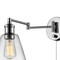 Globe Electric Globe Electric Parker 1-Light Chrome Clear Industrial Vintage style Wall Sconce 51844 - alternate 2